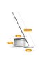 360° Flat Spin Mop with Bucket – Durable Design, Adjustable Handle, Microfiber Pad-2.5L - 6