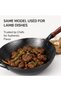 Heavy Duty Hammered Iron Wok with Wooden Lid, Traditional Carbon Steel Stir Fry Pan, Deep Cooking Wok for Asian Cuisine, Sautéing, Frying, Steaming & Home Kitchen Cooking - 4