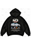 Bmw M3 E46 Printed Black Oversize Boxy Sweatshirt