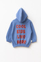 100% Cotton Unisex Oversize Comfortable Fit Children's Hooded Tracksuit Set with Elastic Waist and Cuffs and Printed Back - 3