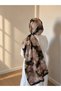 Flower-Patterned Cotton Soft Shawl Spring Series Light Brown - 2