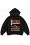 Oscar Piastri F1 Printed Black Oversize Boxy Hoodie Sweatshirt
