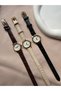 Minimal Women's Wristwatch Cream - 2