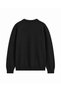 Men's Wool & Silk Blend Long Sleeve Sweater, Black - 4