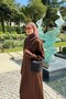 Kayra Striped Mercerized Dress Brown - 2