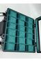 Premium Metal 18 Compartment Watch Carrying Case with Transparent Lid - 5