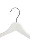 Wooden Look Premium Quality 10-Piece Plastic Clothes Hangers - White - 5