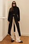 Rumi Angora Long Cardigan Black - 3