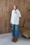 Soft Fur Collar Vest Ecru - 4