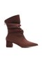 Gusseted Thick Heeled Pointed Toe Women's Boots - 2