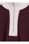 Alita City Farkıyla Koor Sport Plum Diver Fabric Color Block Oversize Women's Sweatshirt - 6