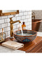 Rustic Antique Bowl Sink Faucet Bathroom High Tap Aged Porcelain Processing Fixture Authentic Copper Retro - 3