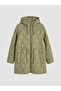 Two Mt Shop Quality Lcw Everyday Khaki Hooded Oversize Women's Puffer Coat - 5