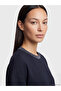 Two Mt Shop Quality Lcw Everyday Navy Blue Soft Touch Oversize Women's Sweatshirt Tunic - 3