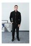 Men's Thick Ribbed Knitwear Zippered Stand Collar Cardigan - 5