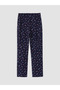 Navy Blue New Year's Themed Men's Pajama Bottoms - 2