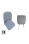 Bohemian Oval Chair Cover Luxury Jacquard Chair Cover Chair Cover_1 Piece Washable Stone Gray Color - 4