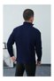 Men's Thick Ribbed Knitwear Zippered Stand Collar Cardigan - 5