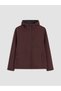 Burgundy Regular Fit Hooded Men's Jacket - 6