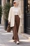 Women's Pompom Detailed Hair Braid Patterned Loose Long Sleeve Knitwear Cardigan