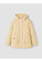 Two Mt Shop Quality Ecru Hooded Quilted Women's Puffer Coat - 6