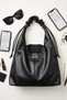 Women's Casual Shoulder Bag with Drawstring Adjustable Handle Large Size Hand and Shoulder Bag - 7