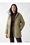 Two Mt Shop Quality Lcw Everyday Khaki Hooded Oversize Women's Puffer Coat