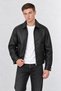 Oversized Loose Fit Plain Men's Leather Jacket