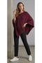 Winter Soft Stylish Women's Asymmetric Knitted Cape Shawl Poncho Top
