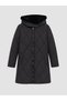 Two Mt Shop Quality Lcw Grace Black Hooded Quilted Oversize Women's Puffer Coat - 6