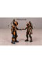 Biker Figure Keychain Set with Helmets for Couples – 2-Piece 3D Printing Lover Gift for Women and Men - 2