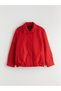 Alita City Lcw Vision Red Cashmere Plain Loose & Spacious Women's Jacket - 5