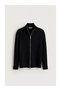 Men's Thick Ribbed Knitwear Zippered Stand Collar Cardigan - 4