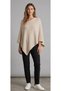 Winter Soft Stylish Women's Asymmetric Knitted Cape Shawl Poncho Top