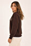 Printed Brown Women's Sweatshirt 26K0048K1 - 3
