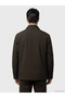 Brown Regular Fit Stand Collar Men's Puffer Jacket - 4