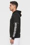 Men Sportswear Fit Brand Logo Outdoor Hoodie, Black - 3