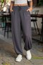Soft Textured Adjustable Cuff Barrel Jogger Sweatpants