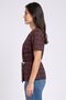 Women Regular Fit Plaid Casual Blazer, Maroon - 3