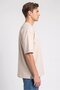 Men Crew Neck Short Sleeve Solid T-Shirt, Beige - 3
