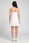 Women Textured Mini Dress, Off White - 4