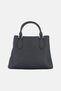 Women Brand Logo Christie Satchel Bag, Black - 4