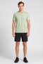 Men Sportswear Fit Short Sleeve Outdoor T-Shirt, Green - 2