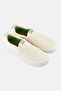 Women Slip On Brand Logo Sneakers, Off White - 2