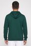 Men Sportswear Fit Brand Logo Outdoor Hoodie, Dark Green - 4