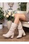 Rsl 2430 Beige Women's Bellows Short Boots - 2