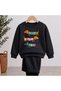 Team Sweatshirt Dog Triple Printed Girls Boys Crew Neck Sweatshirt