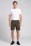 Men Brand Logo Outdoor Shorts, Dark Olive - 2