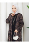 Plus Size Patterned Knitted Fabric Dress - 4