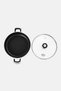 Non-Stick Aluminium Low Pot, Multicolor - 3